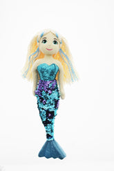 45cm LUCY Flip Sequin Blue Multi Mermaid